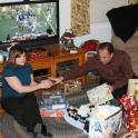 Opening presents on Christmas Eve